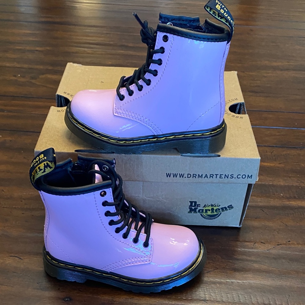 Dr. Martens Kids Pink Boots